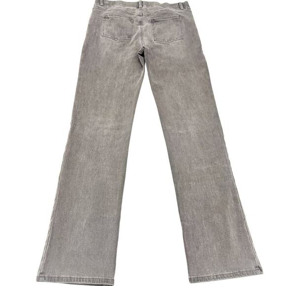 Betabrand Gray Wash Wide Leg Jegging Stretch Denim Jeans Slide On Size Medium - Picture 3 of 8